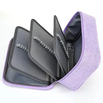 

2 Colors Portable Pencil Case Creative Zipper Multi-layer Makeup Storage Bag School Supplies Stationery Box Kids Gift 21x15x8cm