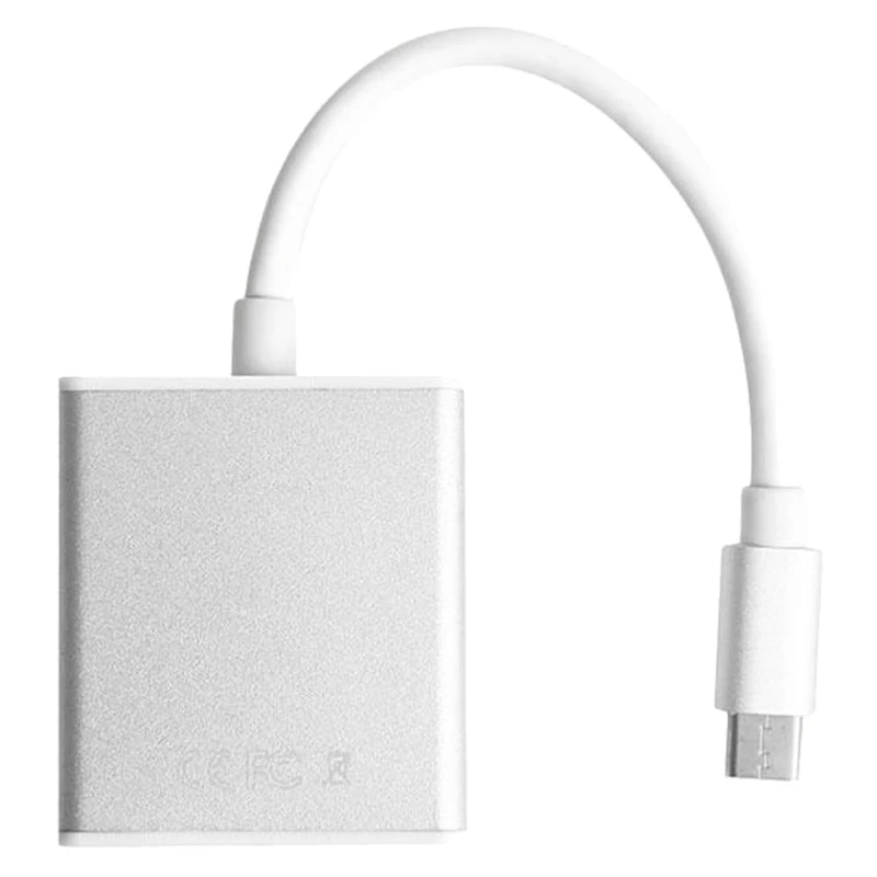 HHO-HOT Кабель-адаптер USB3.1 type-C(USB-C) To DVI-I(24+ 5) HD 1080P для Macbook PC
