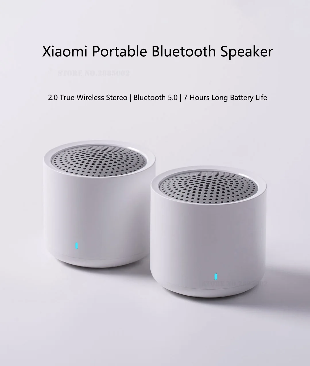 Xiaomi 2 шт. беспроводной Bluetooth динамик Bluetooth 5,0 мини аудио 2,0 истинный беспроводной стерео звук динамик с микрофоном громкой связи