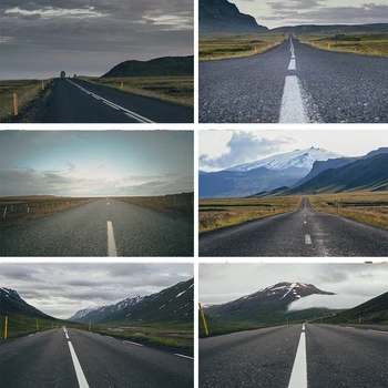 

Nitree Mist Highway Mountain Road Grassland Cloudy Day Backdrop Photo Studio Props Photography Background Vinyl