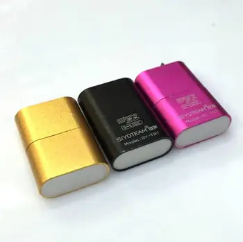 

500pcs/lot High speed USB 2.0 Interface Micro TF T-Flash Memory Card Reader Adapter Lightweight Portable Mini Memory CardReader