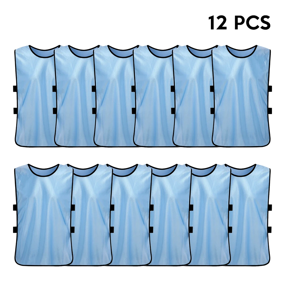 12 шт. детские футбольные пинни быстросохнущие футбольные майки Молодежные спортивные жилеты командные спортивные Манишки