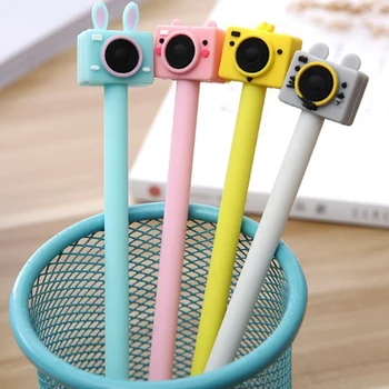 

40 Pcs Camera Gel Ink Pen Creative Student Stationery Cute Ink Pen Black Office Supplies Students' Gift Prize