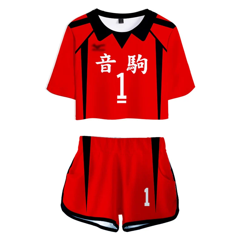 REEMONDE Haikyuu Cosplay Costume Hinata Shoyo Shirt Shorts Bokuto Kotaro Cos Akaashi Keiji Suits Women Men High School Uniform -Zentai shop online H824e6133e7284183b9968c07b60493fan.jpg