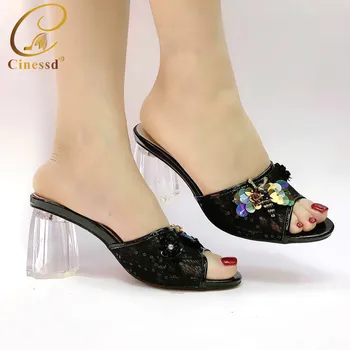 

Latest Design Sweet Style for Royal Wedding Party Slingbacks Sandals Heeled Elegant Sexy Square Toe Sandals Pumps New