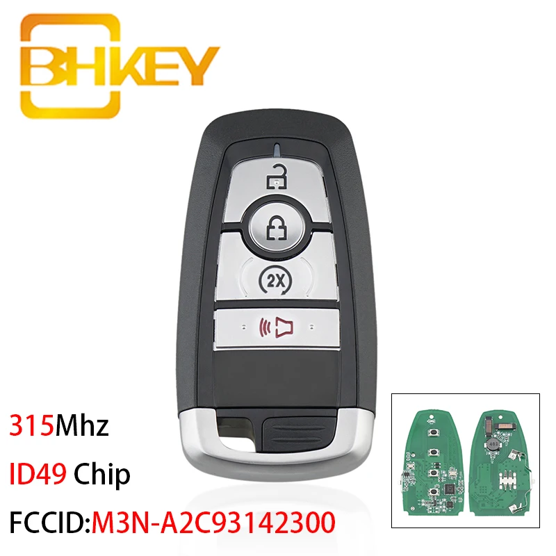 BHKEY M3N-A2C93142300 Автомобильный Дистанционный ключ для Ford Fusion Edge Explorer Mustang 315 МГц смарт