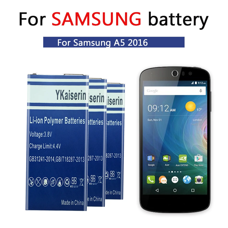 Аккумулятор для Samsung Galaxy 2016 Edition A510 4000 мАч с номером отслеживания моделей A5100 A5 A51