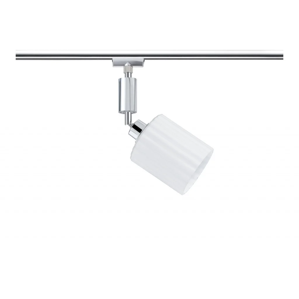 95096 Светильник URail System LED Spot Zyli 1x3W Chrom/weiss 230V/12V Metall/Glas | Лампы и освещение