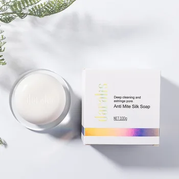 

100g Removal Pimple Pore Cleaner Moisturizing Goat Milk Soap Acne Treatment Silk Soap Face Care Wash Basis Soap Face Wash Soap