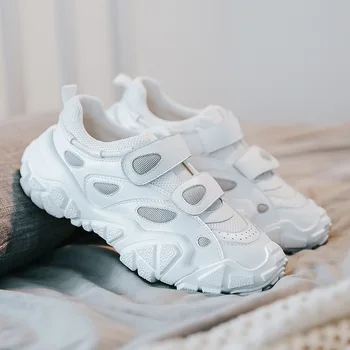 

SWYIVY Genuine Leather White Shoes Sneakers Women Spring 2020 Female Causal Shoes Comfortable Platform Sneakers For Woman Shoes