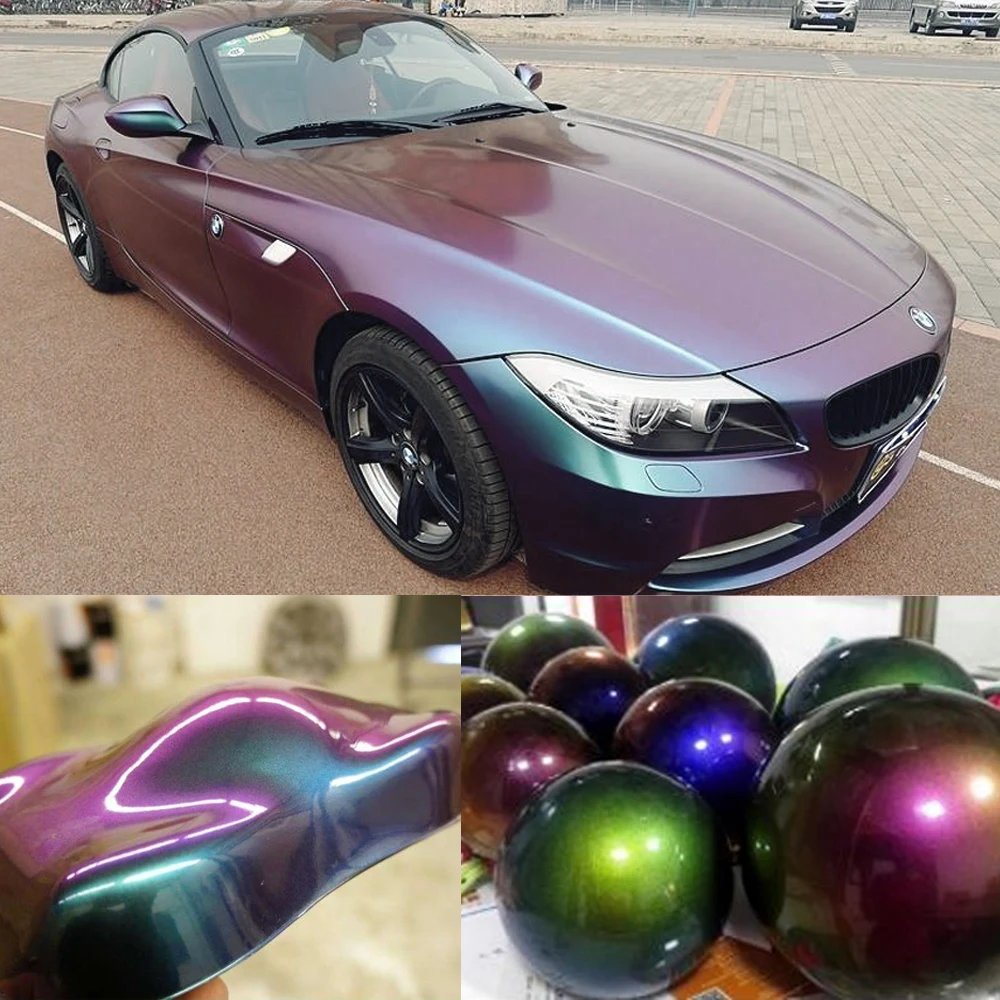 Najtaniej Kameleon proszek pigmentowy powłoka akrylowa farba Chameleon Dye dla samochodów Automotive Craft Nail ozdobny obraz 7 paczek 10 g paczka