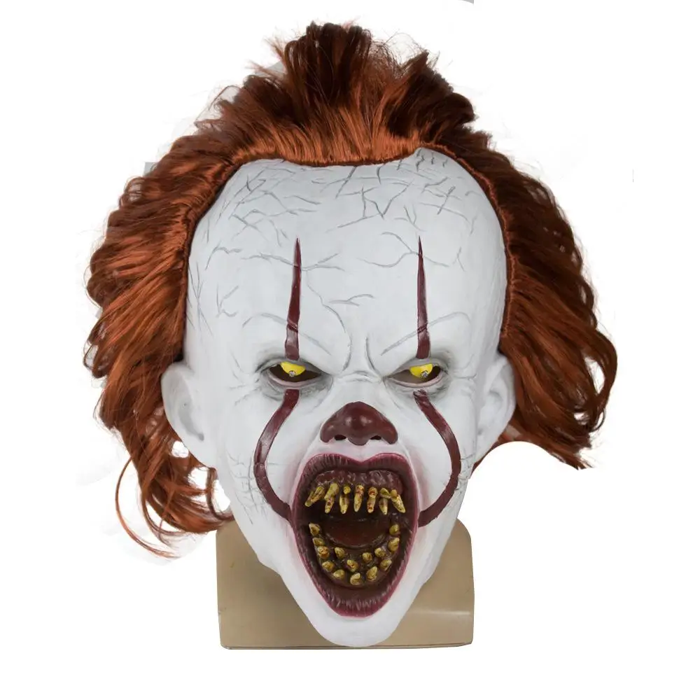 Игрушки страшилки для Stephen King 2 Pennywise одежда клоуна маска на Хеллоуин косплея