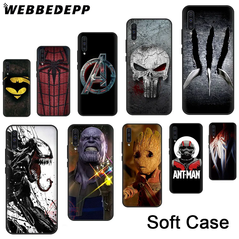 

Soft Case for Samsung A50 A10s A20s A30s A40s A50s A60 A70 M10 20 30 40 A6 A7 A8 A9 180N Marvel Superman Venom Shield Spiderman