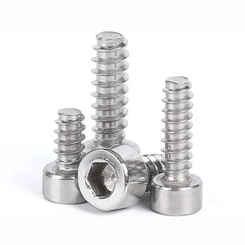

304 Stainless Steel Self-Tapping Phillips Cup Head Screws Cross Screw Break End Wood Nail M2 M2.6 M3 M3.5 M4 M5