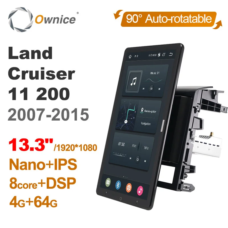 Мультимедийная магнитола Ownice для Toyota мультимедийная система с GPS Android Land Cruiser 11 200