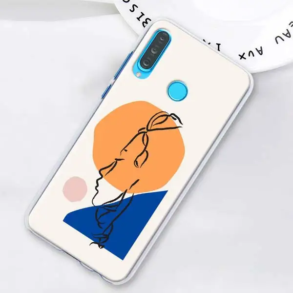 H07 Забавный чехол для телефона с абстрактным рисунком лица Матисс для huawei P20 Lite P20 P30 Pro P9 P10 Lite P Smart Plus Твердый Чехол - Цвет: H07
