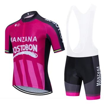 

Cycling Jersey TEAM NEW MANZANA POSTOBON Bicycling Jersey 20D Shorts MTB Bicycle Clothing Ropa Ciclismo Maillot Bike Wear