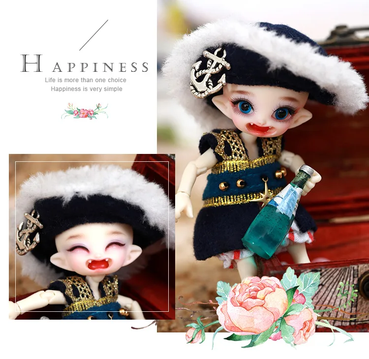 Пукипуки Cupid3 1/12 Fairyland FL BJD кукла розовая улыбка эльфы игрушки шарнирная кукла