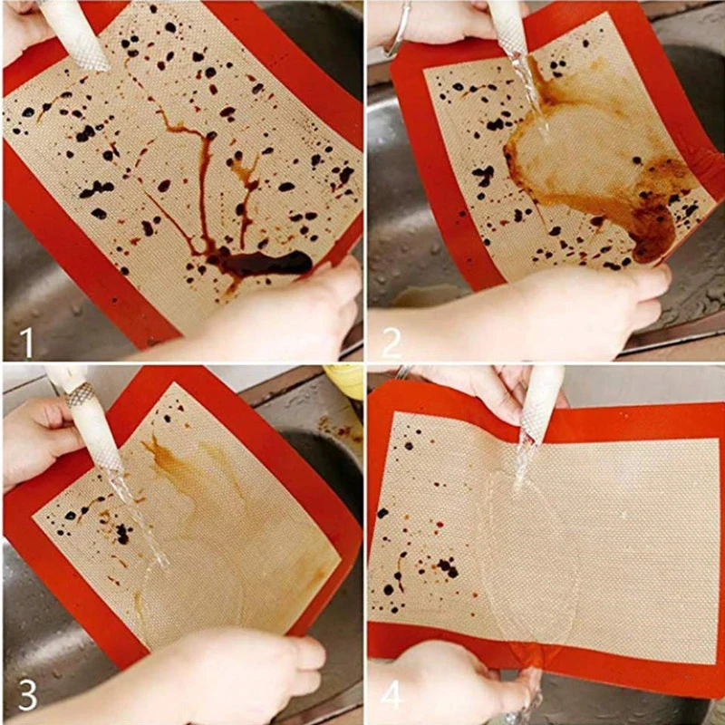 Silicone Baking Mats Pastry Pad Sheet Non-Stick Oven Sheet Liner Bakery Tool For Cookie Bread Macaroon Kitchen Bakeware silicone baking mat