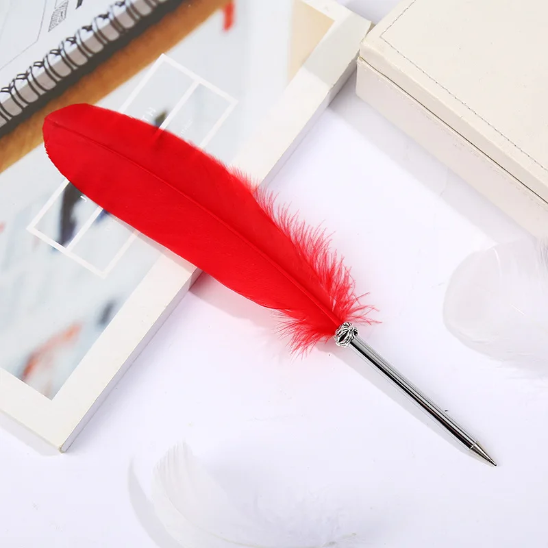 Details about   Feather Fountain Pen Calligraphy Ink Quill Pen Office School Supplies Student 