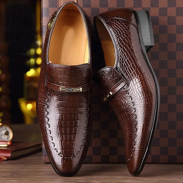 Mocassins en cuir verni fait à la main pour hommes, chaussures de marque de luxe décontractées, mocassins italiens noirs, chaussures formelles 38-48 4