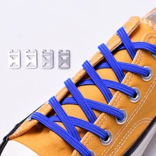 

1 Pair Elastic Shoelaces No Tie Shoe Laces Rainbow Color Kids Adult Safety Flat Shoelace Unisex For Leisure Sneakers Lazy Lace