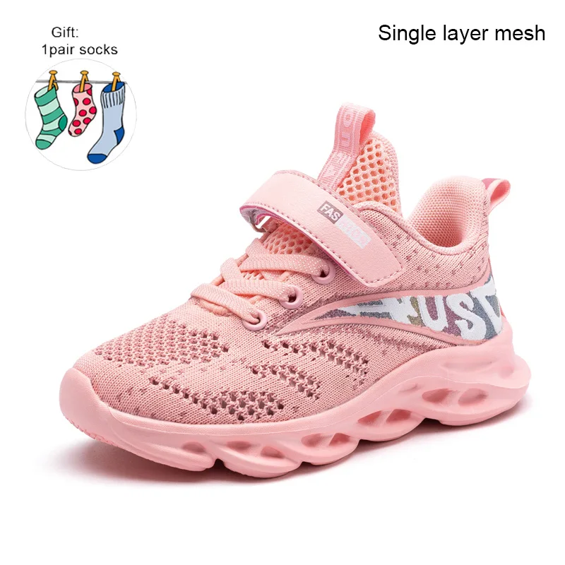 best children's shoes XZVZ Kids Shoes Comfortable Mesh Girls Sneakers High-Performance Rebound Sole Children's Shoes Anti-slip Kids Footwear Sandal for girl Children's Shoes