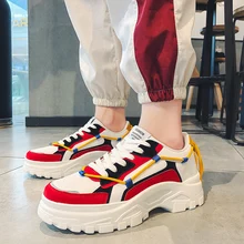 Мужская Вулканизированная повседневная обувь мужские кроссовки дышащие сетчатые туфли модные массивные Кроссовки Обувь zapatillas hombre C1-111