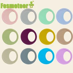 Fosmeteor Silicone Moon Teether Food Grade DIY Pacifier Chain Accessories Cartoon Baby Teething Rodent Molar Mini Teether Moon