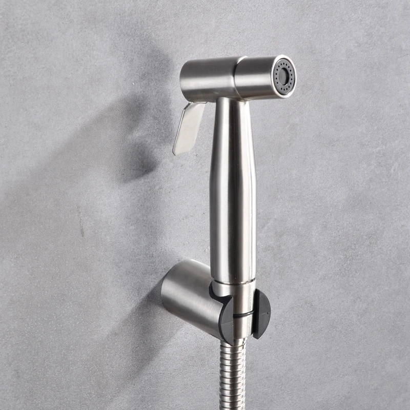 Handheld Bidet Spray Shower Set Toilet Sprayer Douche kit Bidet Faucet,Brushed Nickel,Rose gold Brushed gol 304 Stainless Steel