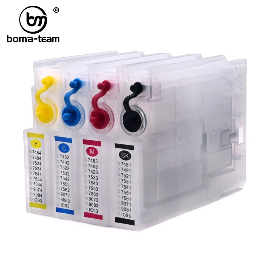 BOMA TEAM Japan IC93 93XL ICBK93L ICC93XL ICM93 ICY93 Заправляемый чернильный картридж с чипом ARC для