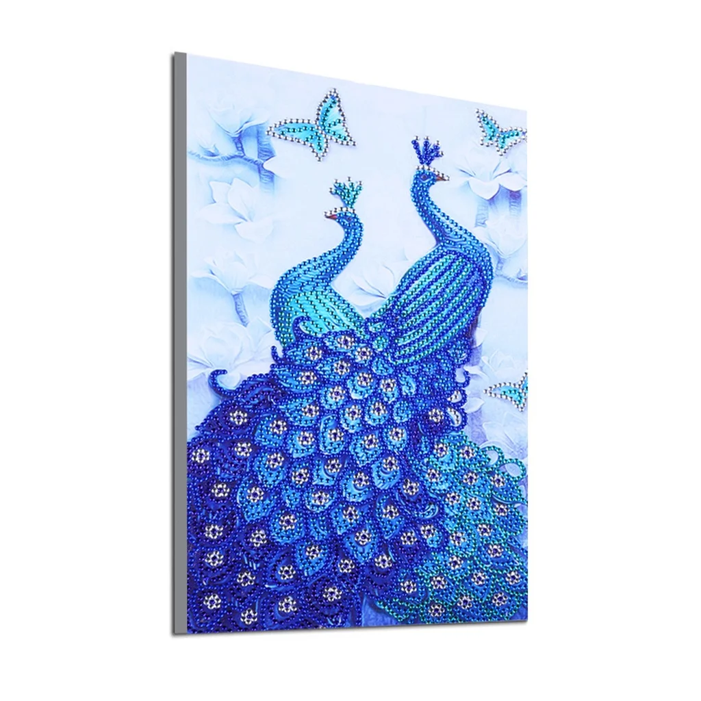 diamond embroidery circle diamond special shape cartoon painting beautiful peacock rhinestone crystal painting home decoration