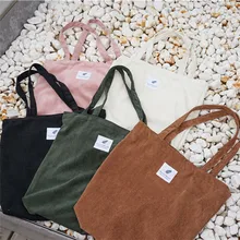 Модные женские туфли; однотонные вельветовые Наплечные сумки; сумки через плечо; Сумка-тоут Сумки из натуральной кожи на ручке, с молнией мешок большой Ёмкость Повседневное хозяйственная сумка