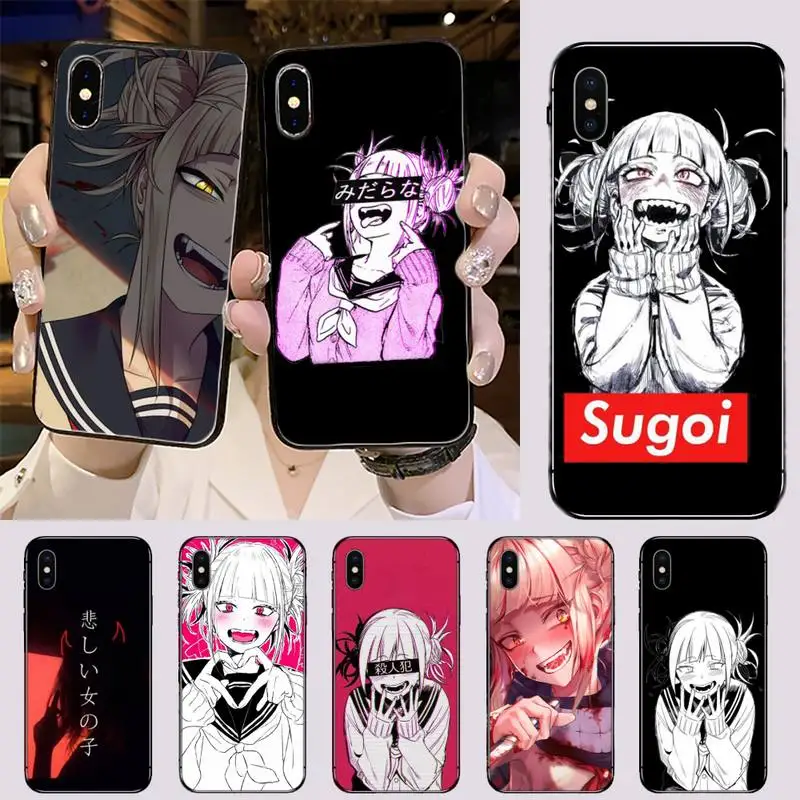 Himiko Toga Boku No Hero academic мягкий черный чехол для телефона iphone 5 5S SE 5C 6 6S 7 8 plus X XS XR 11 PRO MAX |