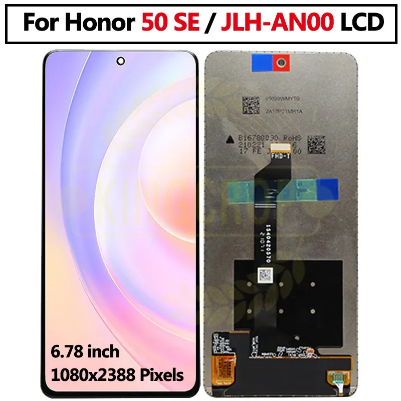 Oordeel Plakken toewijzen 6.78 "Display Voor Huawei Honor 50 Se Lcd Touch JLH AN00 Screen Digitizer  Vervanging Voor Honor 50SE Display|LCD's voor mobiele telefoons| -  AliExpress