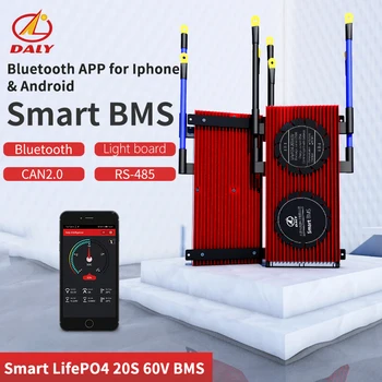 

Smart BMS 20S Bluetooth 60V High Current 485 to USB device +CAN+NTC +UART togther Lion LiFePO4 LTO Batteries2.3V/2.4V conn