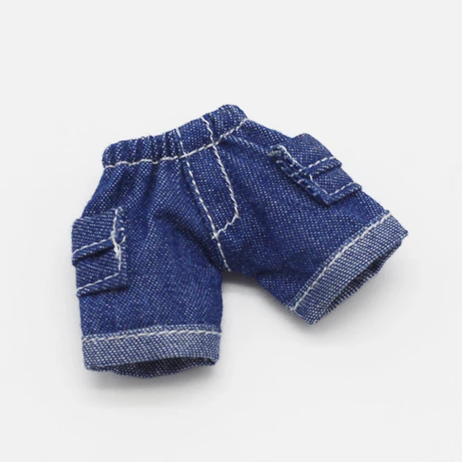 Doll clothes accessories short overalls pants for ob11 obitsu11 molly 1/12 bjd Doll jeans OB11