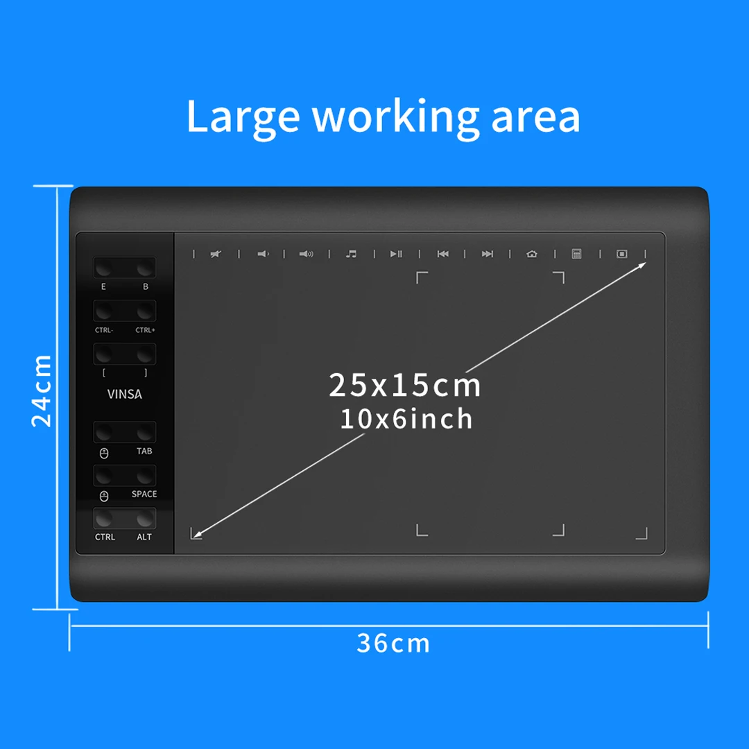Conectar o Telefone Tablet para Desenho Polegada Digital Portátil Tablet Móvel Pressão Gráfico Interativo Desenho 10*6 - Imagem 2