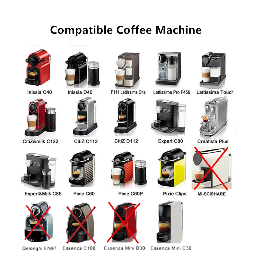 ICafilas капсулы для эспрессо фильтр Recargables Nespresso нержавеющая сталь металл Nespresso многоразовые капсулы для кофе многоразовые капсулы