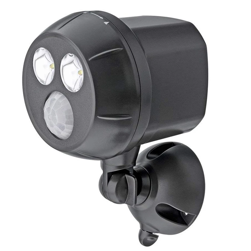 

HLZS-300-Lumen Weatherproof Wireless Battery Powered Led Ultra Bright Spotlight With Motion Sensor,1-Pack, 300 Lumens