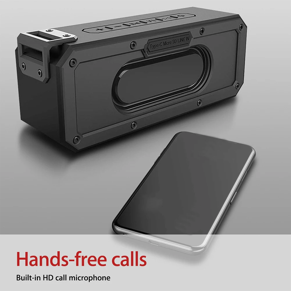 

40W Shocking Bass Portable Bluetooth Speaker Stereo Audio Card Insert Outdoor Waterproof Mini Surround Sound Wireless