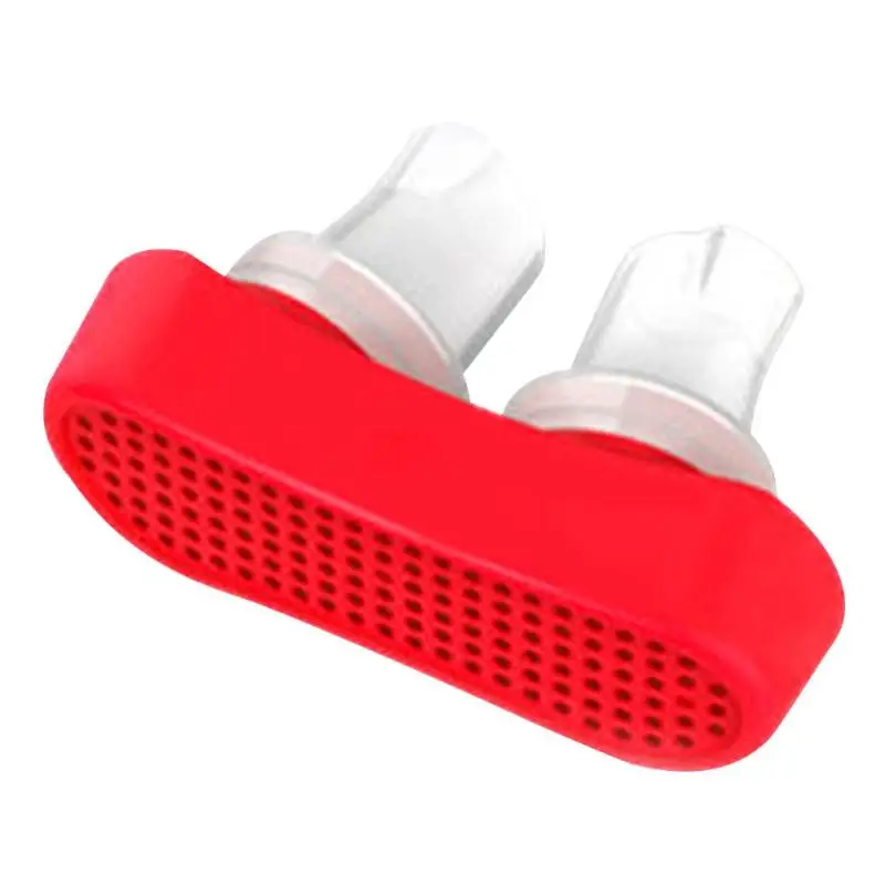 2 размера силиконовые анти храп зажим для носа Носовые расширители помощь при апноэ устройство для остановки храпа аппарат для сна - Цвет: Красный