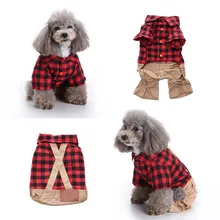 Комбинезон на лямках для собак, одежда для домашних животных, штаны, мягкий теплый платный костюм, пальто для щенков, одежда для маленьких и больших собак, комбинезон@ C