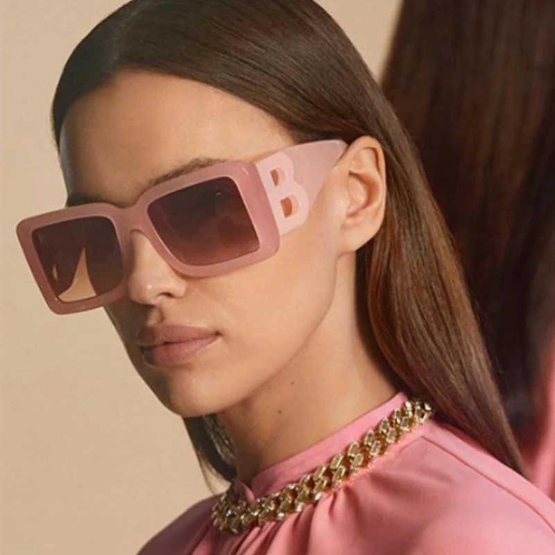 

Big Frame Bright Color Vintage Luxury Unisex Sunglasses Fashion Personality Versatile Classic Square High Quality Sun Glasses