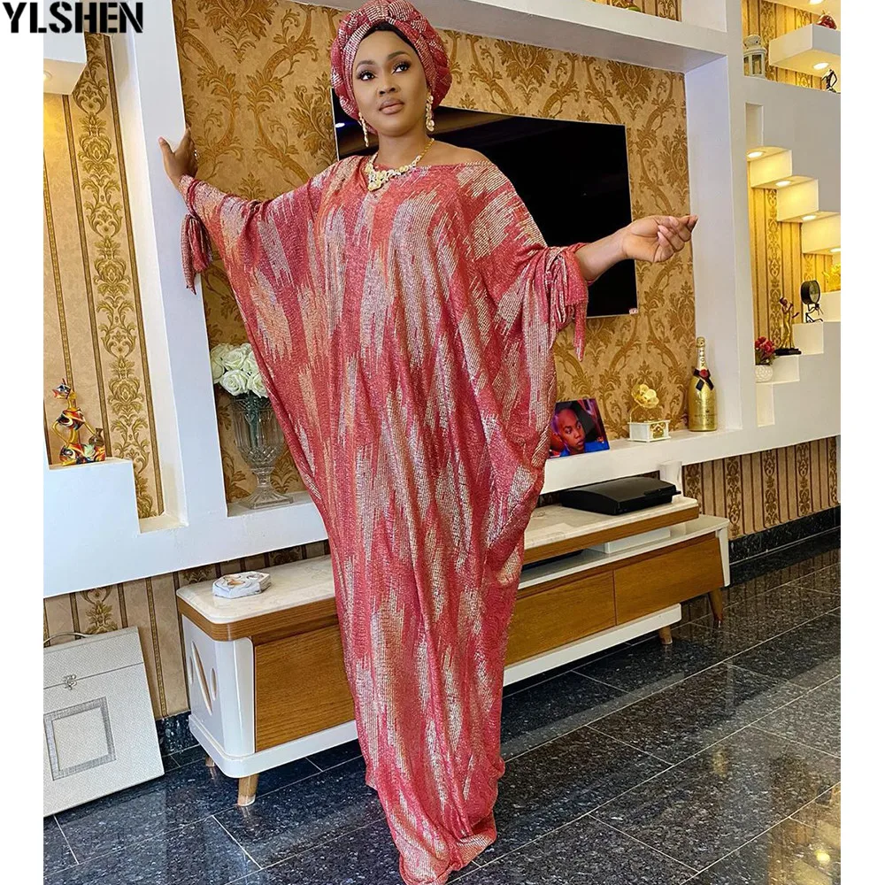 

African Print Dresses for Women Plus Size Dashiki Boubou African Clothes Abaya Dubai Muslim Dress Robe Africaine Femme Dress