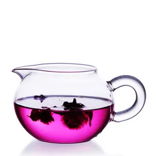 

Heat-resistant Glass Tea Set Apple Tea Pitcher Circle Pitcher Glass Pitcher Tea Ceremony Kung Fu Tea Set 260 Ml