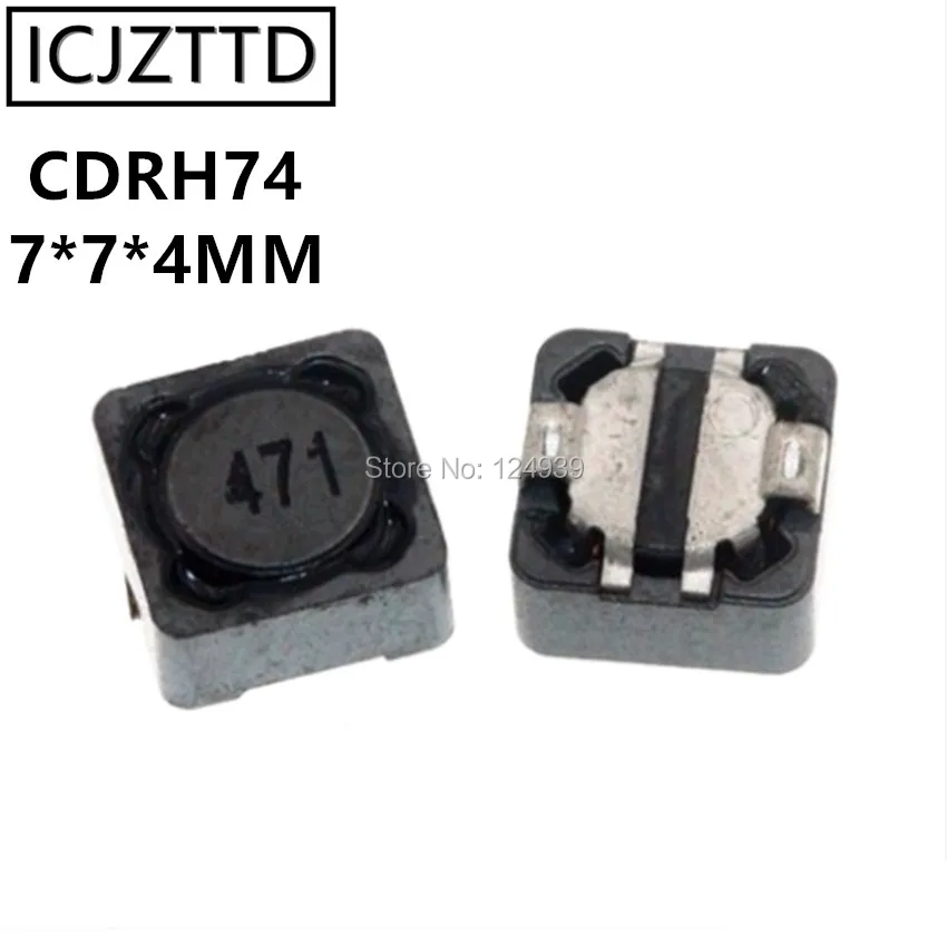10 шт. CDRH74 7*7*4 мм 33UH 47UH 56UH 68UH 100UH 150UH 220UH 330UH 470UH 680UH 1MH 102 7X7X4 SMD Мощность адаптера
