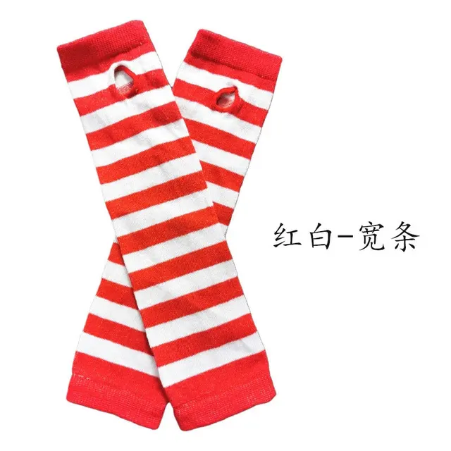 Anime Glove Cosplay Darkly Ninja Mitten Oversleeve Man Women Fashion Sun Block Keep Warm Cuff Red White wide