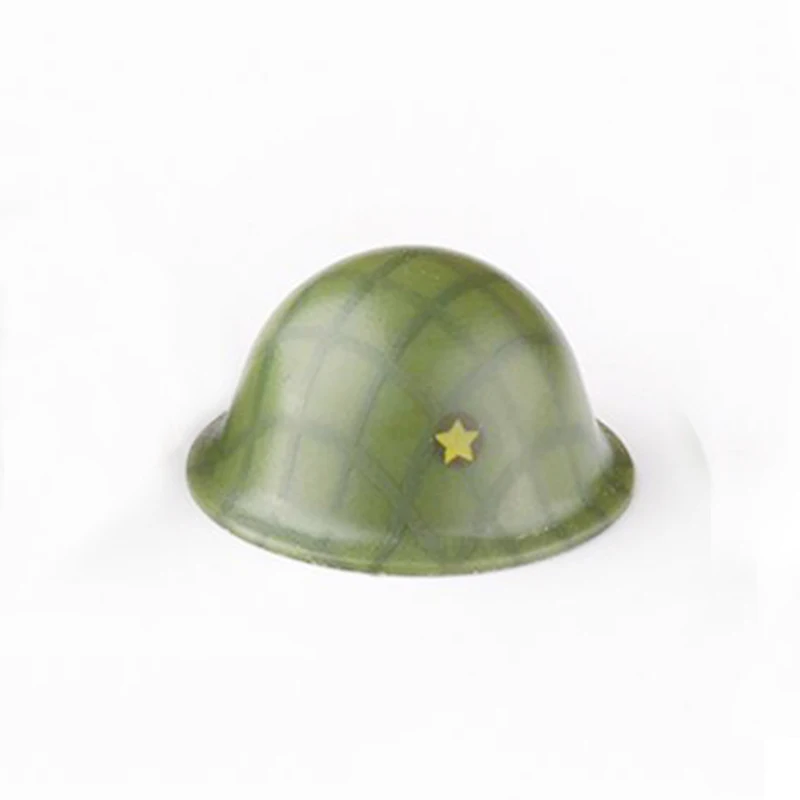5 шт./лот Военная серия, армейский солдатский шлем строительные блоки армейская фигура Зонт Шлем с сеткой блоки кирпичи игрушки X459 - Цвет: C
