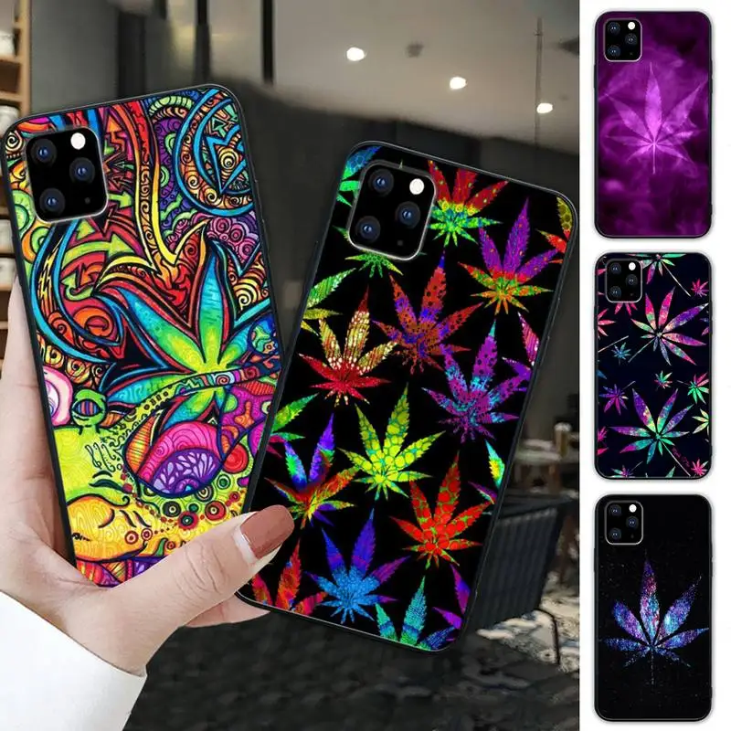 Fashion Purple Leaf Weed Marijuana Kush Phone Case ForSamsung Galaxy